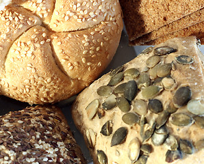 Image showing Assortment of baked bread