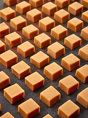 Image showing caramel candies pattern