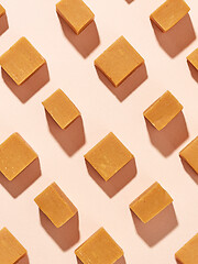 Image showing caramel candies pattern