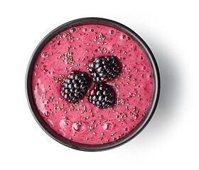 Image showing breakfast smoothie bowl