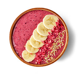 Image showing breakfast smoothie bowl