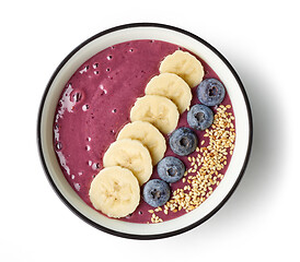 Image showing breakfast smoothie bowl