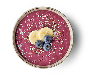 Image showing breakfast smoothie bowl