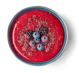 Image showing breakfast smoothie bowl