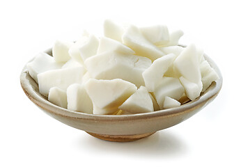 Image showing bowl of coconut pieces