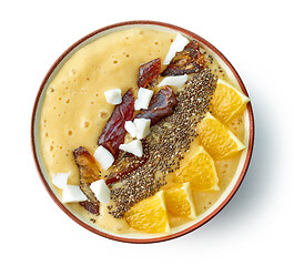 Image showing bowl of breakfast smoothie