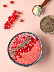 Image showing breakfast smoothie bowl