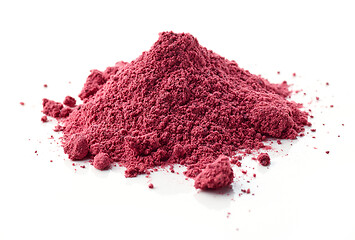 Image showing heap of dried beet root powder