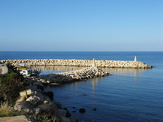 Image showing Port and sea. Pomos. Cyprus