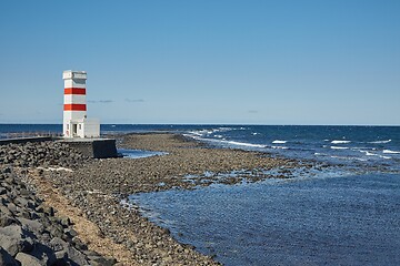 Image showing Old White Lighthouse