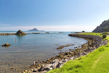 Image showing Sea view at Whakatane in New Zealand