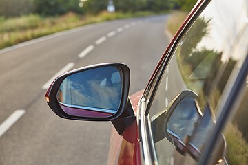 Image showing Car side view mirror