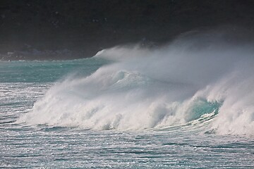 Image showing Stormy Waves Breaking