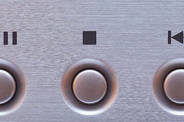 Image showing CD player buttons, stop