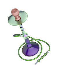 Image showing Colorful modern hookah