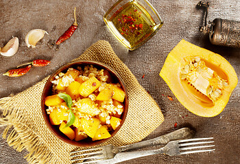 Image showing wheat porridge with pumpkin