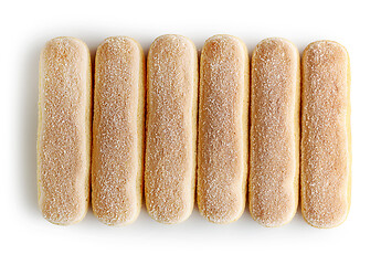 Image showing Ladyfinger cookies isolated on white background