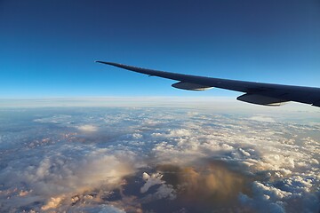 Image showing Clouds and storm from above