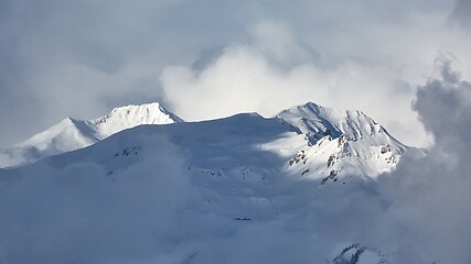 Image showing Mountains covered with snow