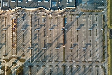 Image showing Empty Carpark Aerial
