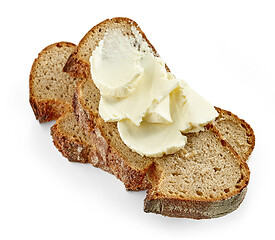 Image showing bread with cream cheese