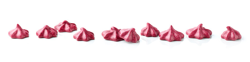 Image showing line of blackcurrant and cranberry pastilles