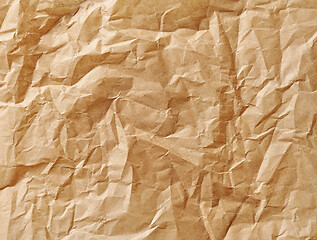 Image showing crumpled brown baking paper