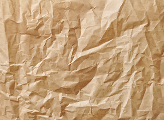 Image showing crumpled brown baking paper