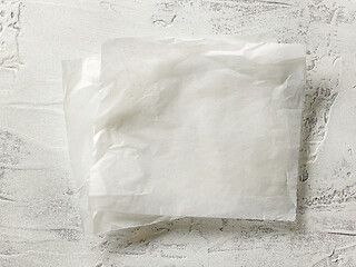 Image showing white baking paper sheets