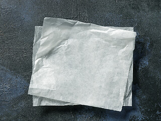 Image showing white baking paper sheets