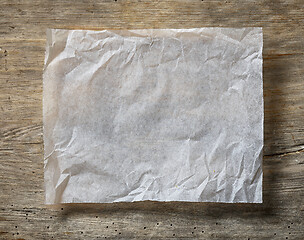 Image showing white baking paper sheet