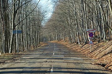 Image showing Mountain road drive