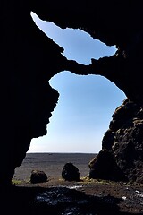 Image showing Cave entrance from the inside