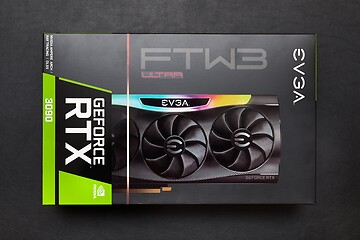 Image showing EVGA Geforce RTX 3090 Nvidia GPU box