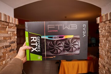 Image showing EVGA Geforce RTX 3090 Nvidia GPU box