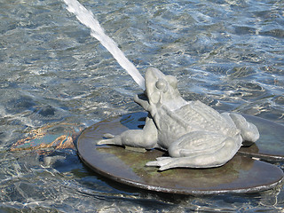 Image showing frog fountain