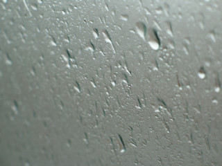 Image showing rain drops in a window