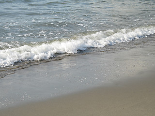 Image showing calm wave on the sand