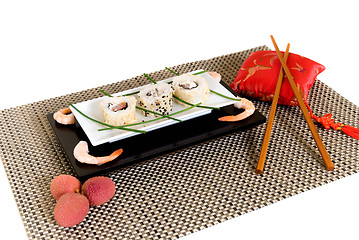 Image showing Sushi, sashimi