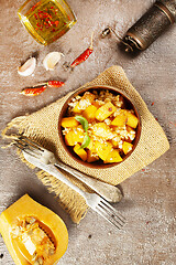 Image showing wheat porridge with pumpkin