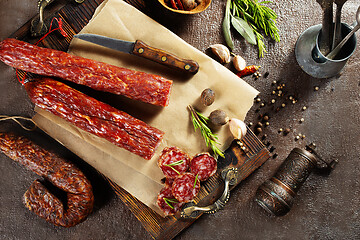 Image showing sausages