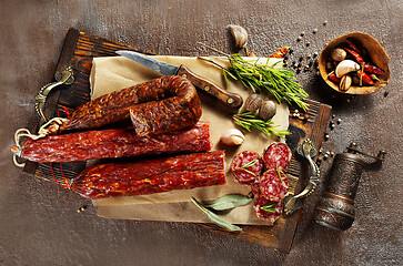 Image showing sausages