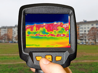 Image showing Recording Heat Loss at the Residential building, With Thermal Ca