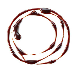 Image showing melted chocolate sauce