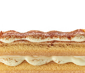 Image showing tiramisu dessert macro