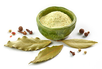 Image showing bowl of dried plant powder