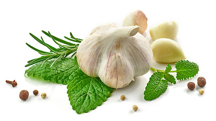 Image showing composition of garlic and spices