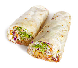 Image showing doner kebab wrap