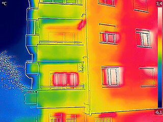 Image showing Thermal image Heat Loss at the Residential building