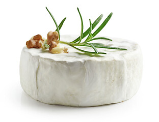 Image showing fresh whole brie cheese